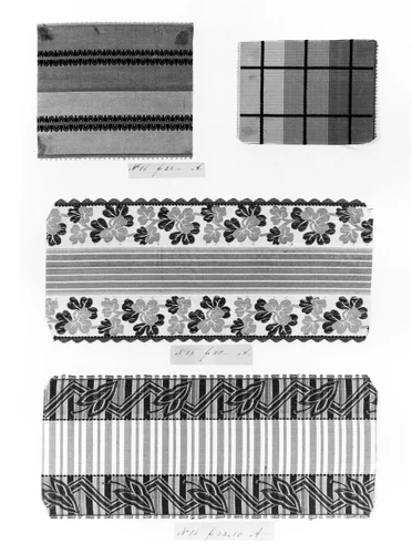 Sample Book of Ribbon Swatches by France, textile, 1850-1860