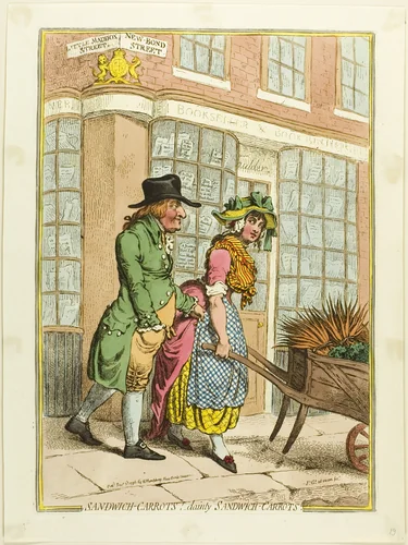 Sandwich-Carrots!-Dainty Sandwich-Carrots by James Gillray, print, 1796