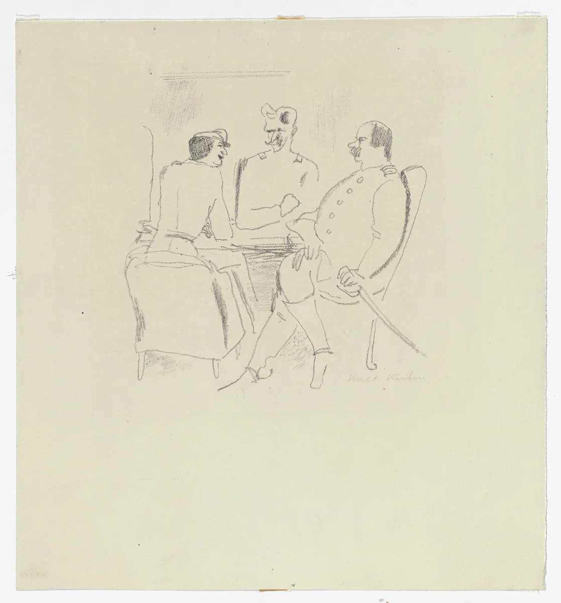 Strategy by Walt Kuhn, print, 1920