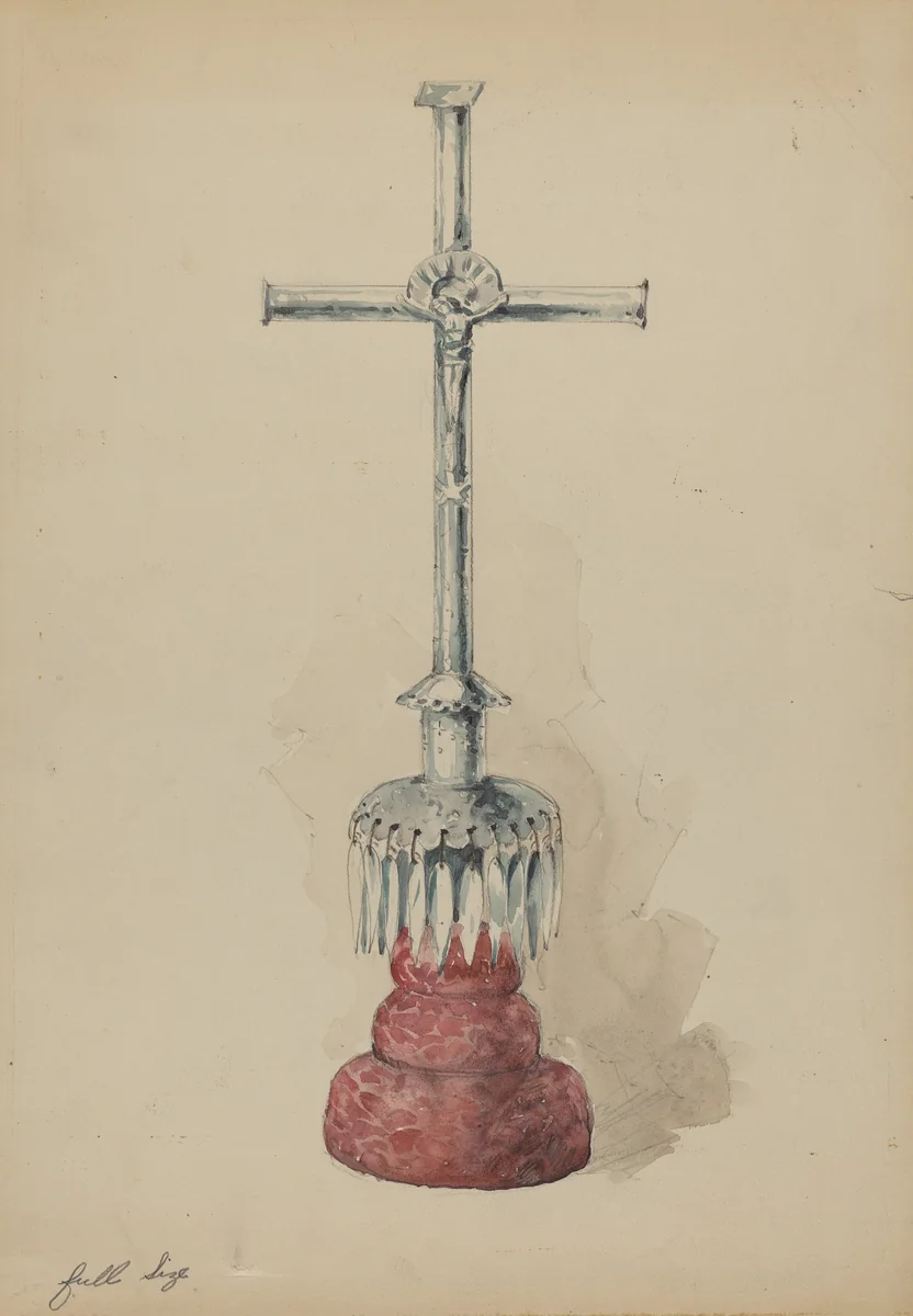 Crucifix by Geoffrey Holt, index of american design, 1936