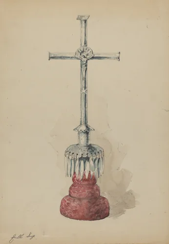 Crucifix by Geoffrey Holt, index of american design, 1936