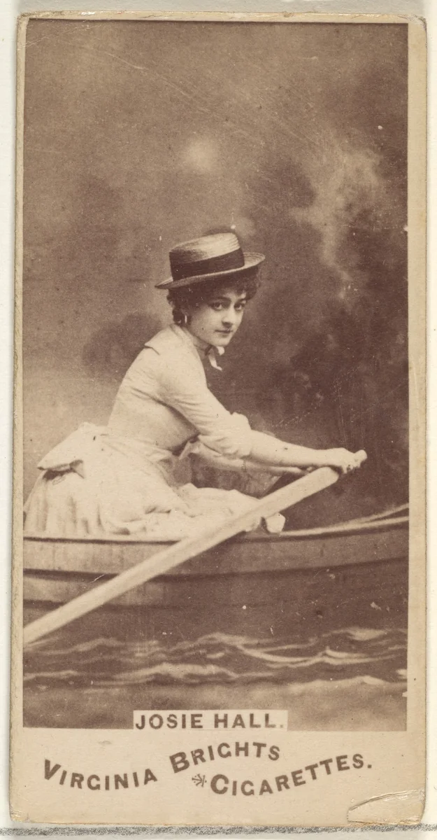 Josie Hall, from the Actors and Actresses series (N45, Type 1) for Virginia Brights Cigarettes by Allen & Ginter, photograph, 1885-1891