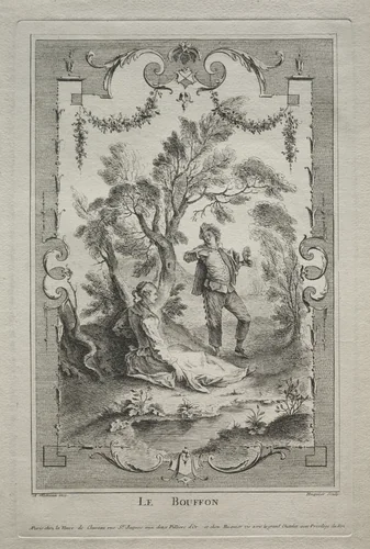 The Buffoon, Arabesque by Gabriel Huquier, print, 1730-1770