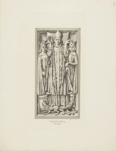 Tombe-zerk by anonymous, print, 1857-1864