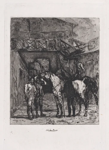 Le Maquignon by John Lewis Brown, print, 1847-1890