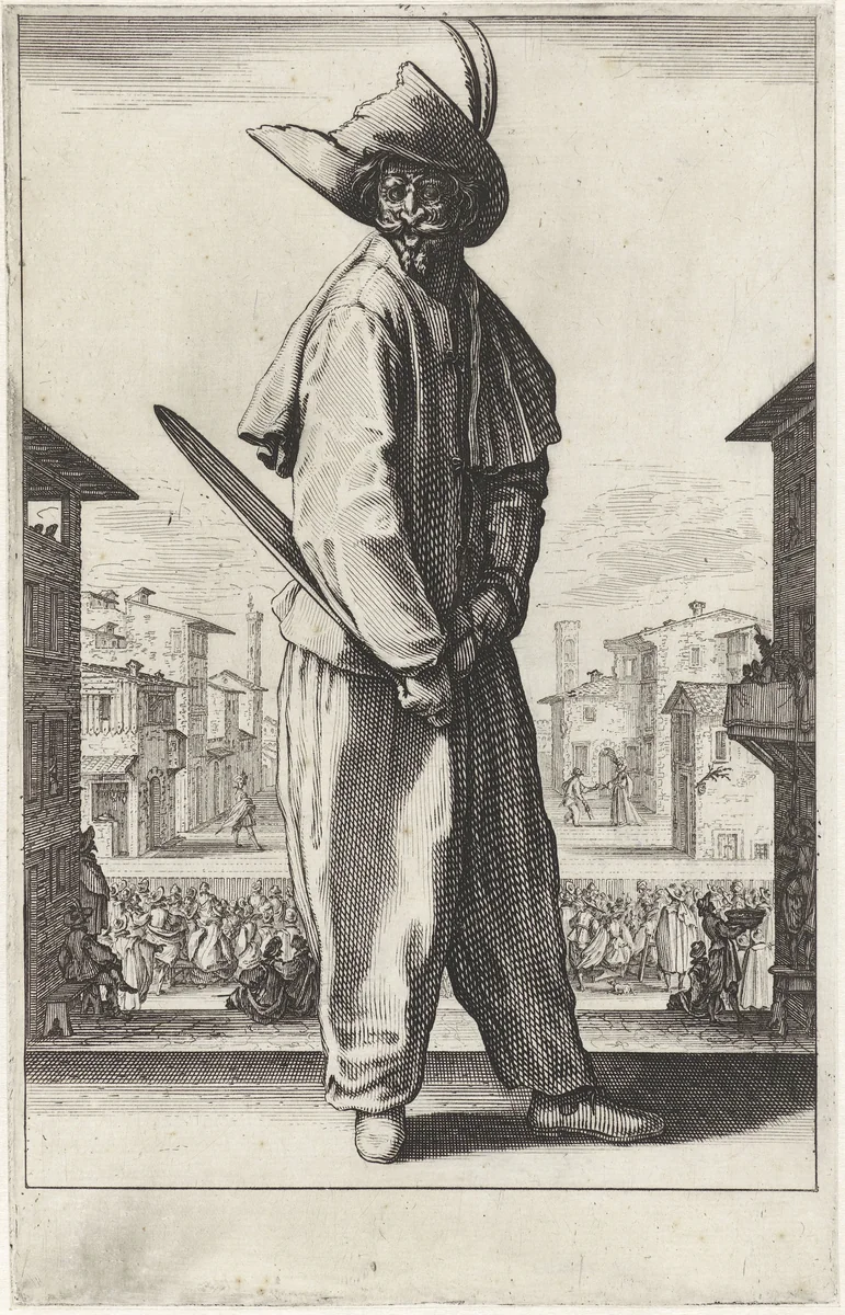 Scapino by Jacques Callot, print, 1619