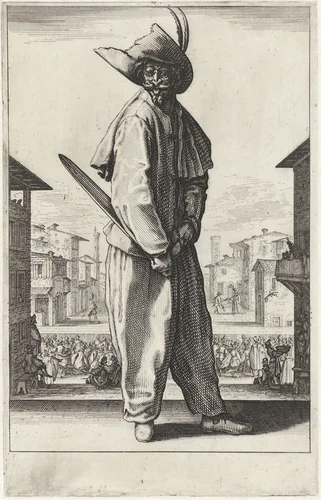 Scapino by Jacques Callot, print, 1619