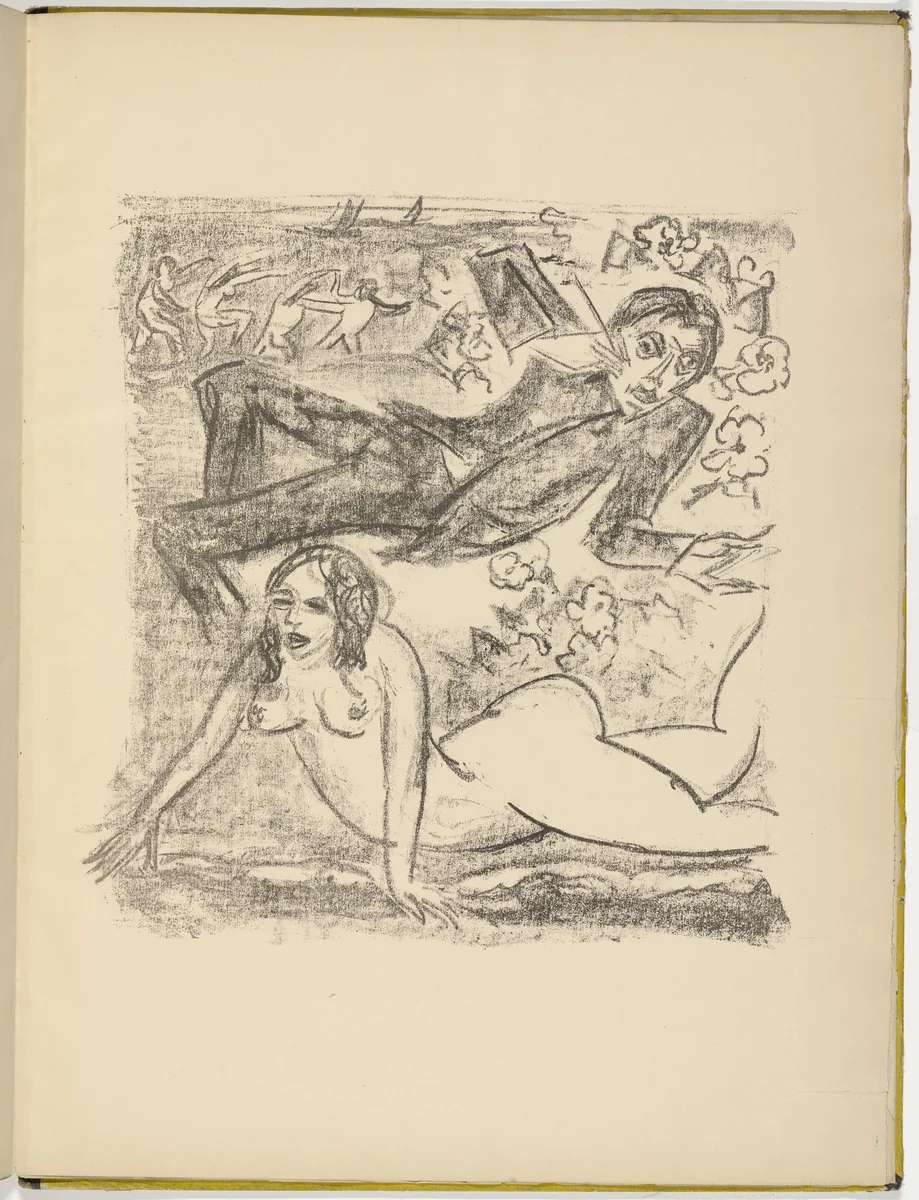 Untitled (plate, facing page 28) from Die Samländische Ode (The Samland Ode) by Max Pechstein, illustrated book, 1918