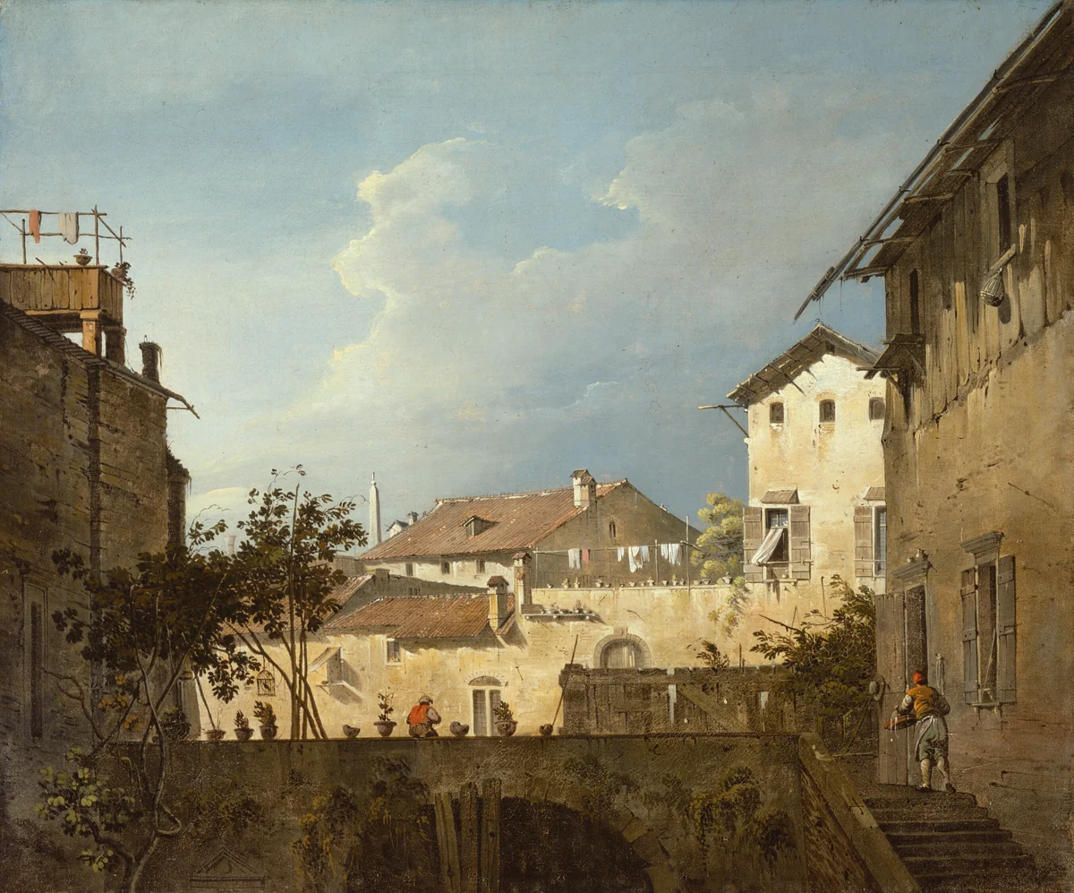 The Terrace by Canaletto, painting, 1740-1750