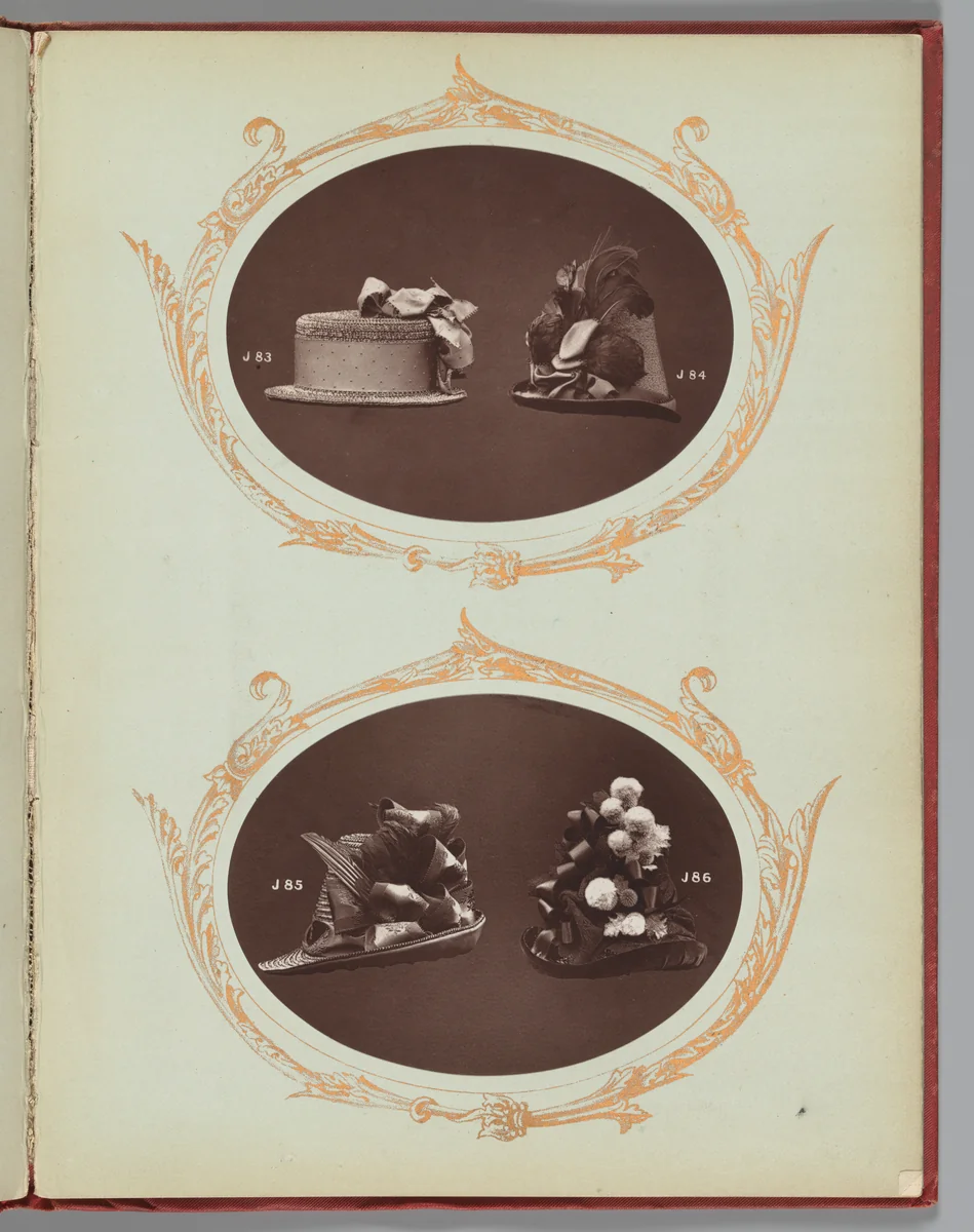 [Hats J83-J84]; [Hats J85-J86] by William Charles Brown, book, 1888