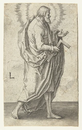De apostel Judas Thaddeüs by Unknown, print, 1508-1512