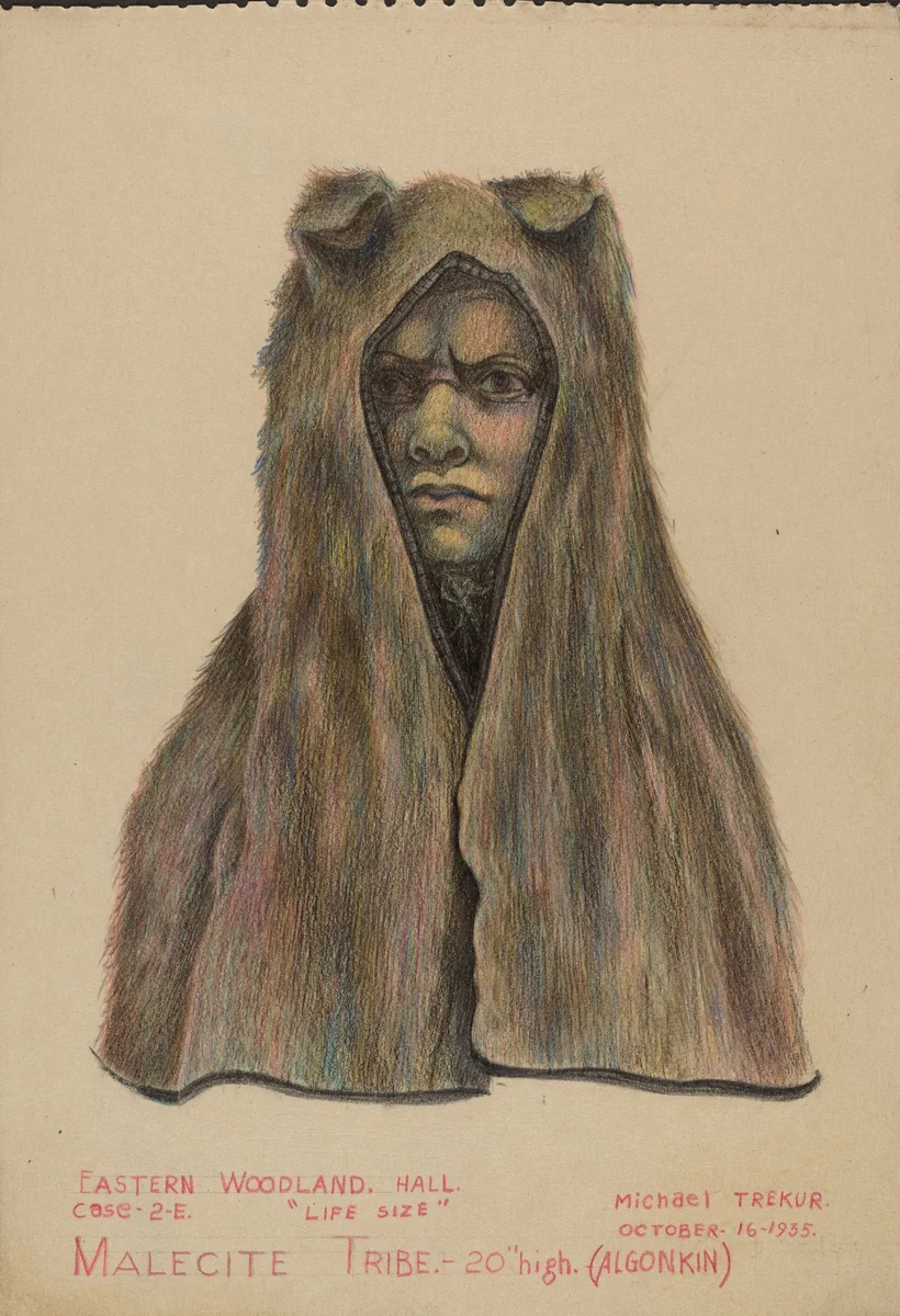 Head Dress by Michael Trekur, index of american design, 1935