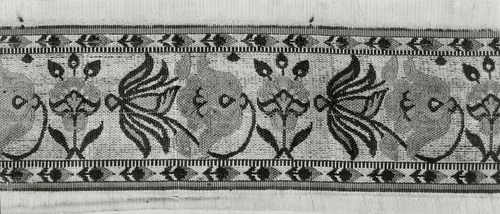 Fragment (Border) by Iran, textile, 1601-1700