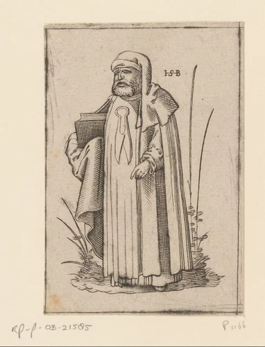 Monnik van de orde der Schaarheren by anonymous, print, 1526