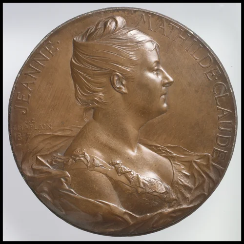 Madame Jeanne-Mathilde Claude by Jules-Clément Chaplain, metalwork, 1887