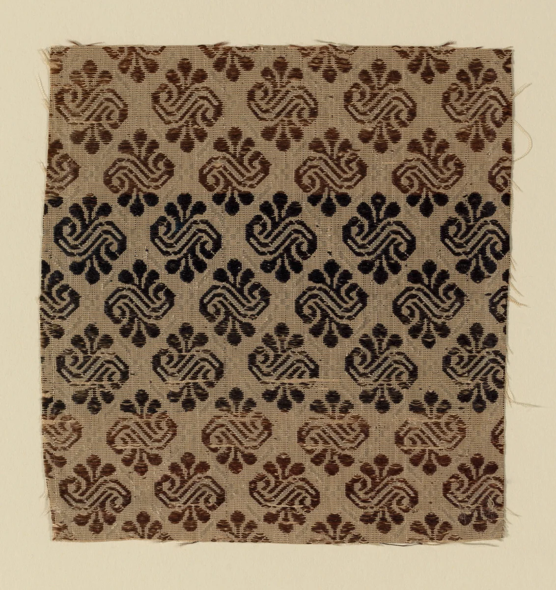 Fragment by Italy, textile, 1650-1700