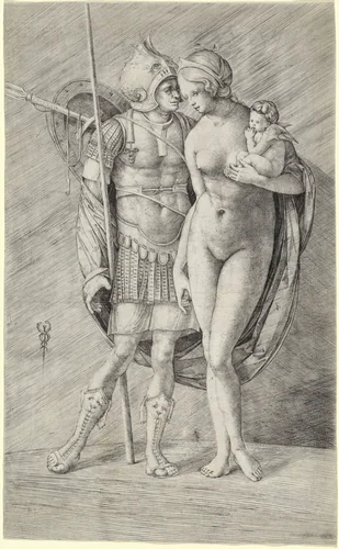 Mars and Venus by Jacopo de' Barbari, print, 1509-1516