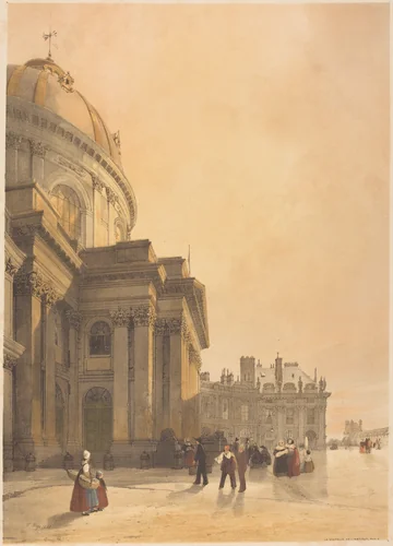 La Chapelle de l'Institut, Paris by Thomas Shotter Boys; Charles Joseph Hullmandel, print, 1839