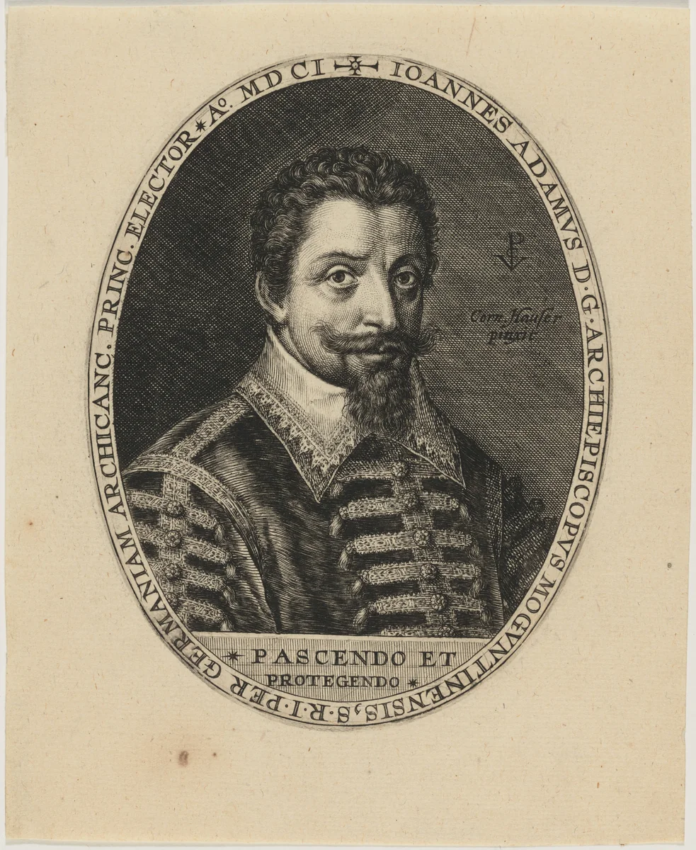 Joannes Adams by Crispijn van de Passe I, print, 1601
