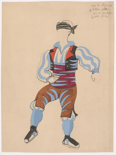 Costume design for the ballet Le Tricorne by Pablo Picasso, illustrated book, 1920