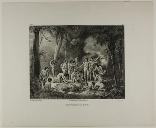 Burial by Victor Adam, print, 1835