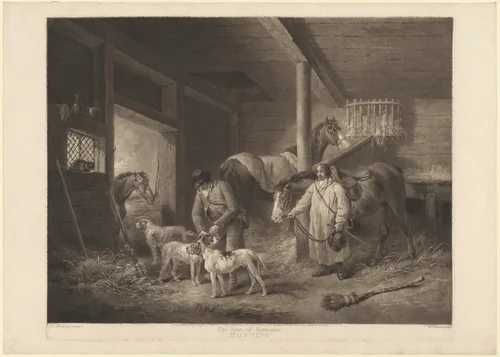 The First of September, Morning by William Ward; George Morland, print, 1794