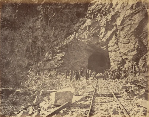 Plate 39. East End of Tunnel, Weber Canon by Andrew Joseph Russell, photograph, 1869