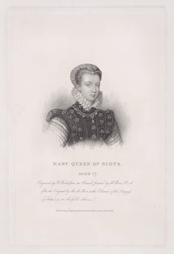 Mary, Queen of Scots by William Bond, print, 1822