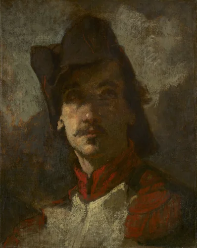 A Volunteer of 1792 by Thomas Couture, painting, 1848