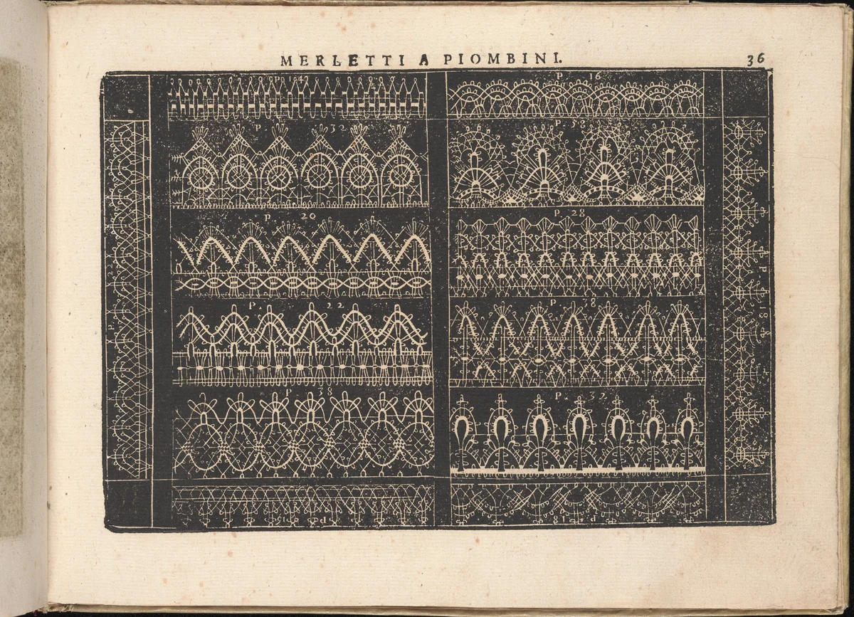 Fiore D'Ogni Virtu Per le Nobili Et Honeste Matrone, page 36 (recto) by Isabella Catanea Parasole, book, 1610