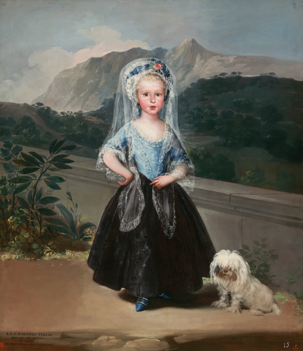 María Teresa de Borbón y Vallabriga, later Condesa de Chinchón by Francisco Goya, painting, 1783