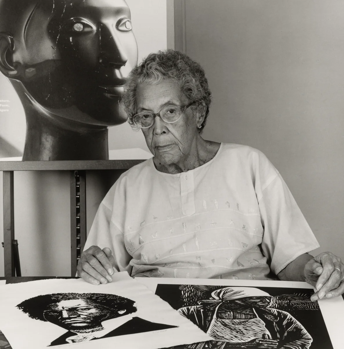 Elizabeth Catlett by Nancy Lee Katz, photograph, 2003