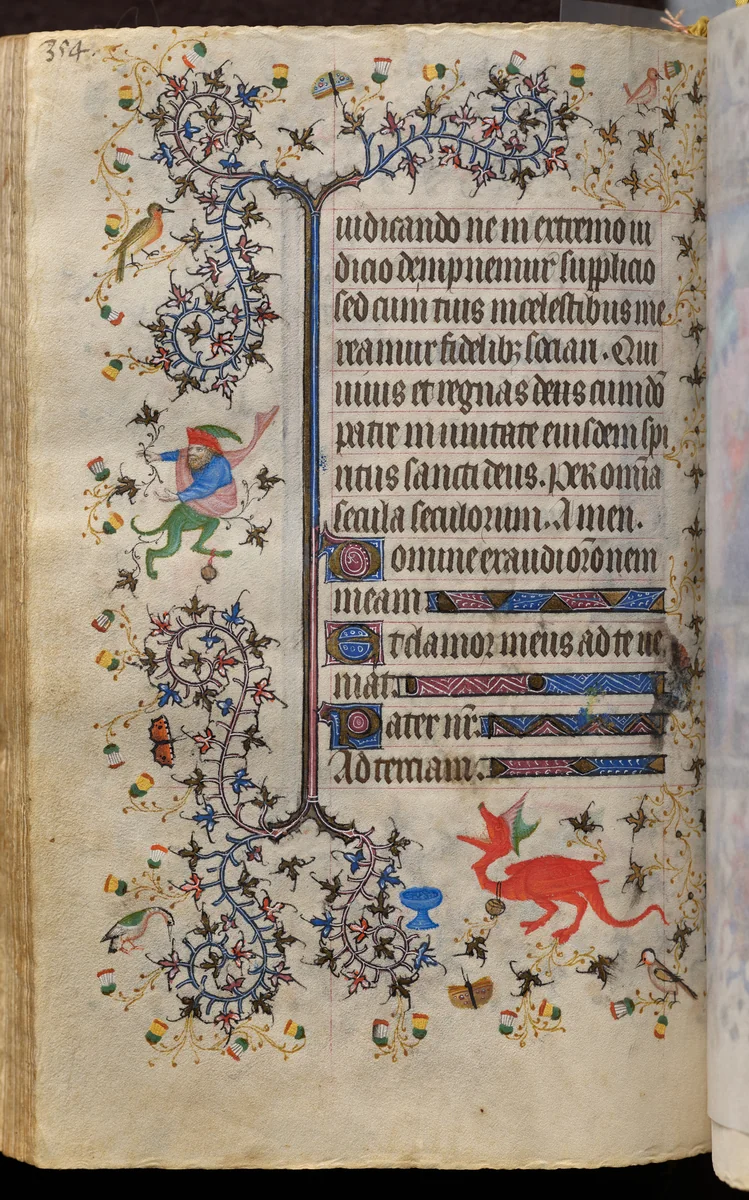 Hours of Charles the Noble, King of Navarre (1361-1425): fol. 172v, Text by Master of the Brussels Initials and Associates, book, 1400-1410