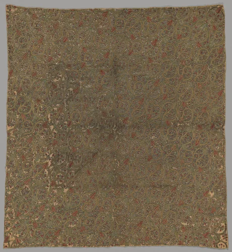 Panel of English Elizabethan Embroidery by English, textile, 1590-1600