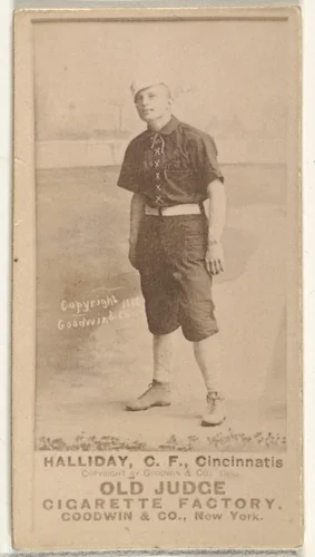 James Wear "Bug" Holliday, Center Field, Cincinnati, from the Old Judge series (N172) for Old Judge Cigarettes by Goodwin & Company, photograph, 1888