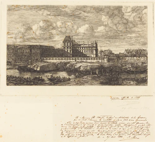 L'ancien Louvre d'après une peinture de Zeeman, 1651 (The Old Louvre, from a Painting by Zeeman, 1651) by Charles Meryon
Reinier Nooms, print, 1866