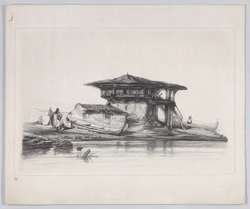 A House in Smyrna by Alexandre-Gabriel Decamps, print, 1839