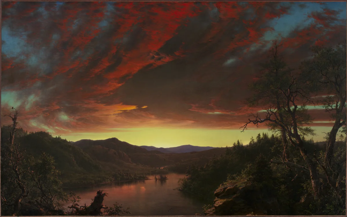 Twilight in the Wilderness by Frederic Edwin Church, painting, 1860