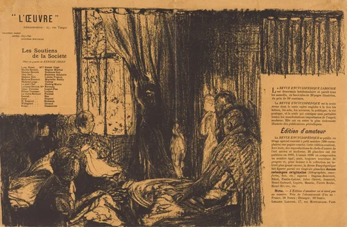 Les Soutiens de la société by Edouard Vuillard, print, 1896
