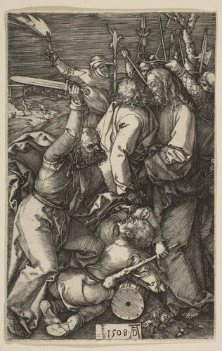 Betrayal of Christ, from "The Passion" by Albrecht Dürer, print, 1508