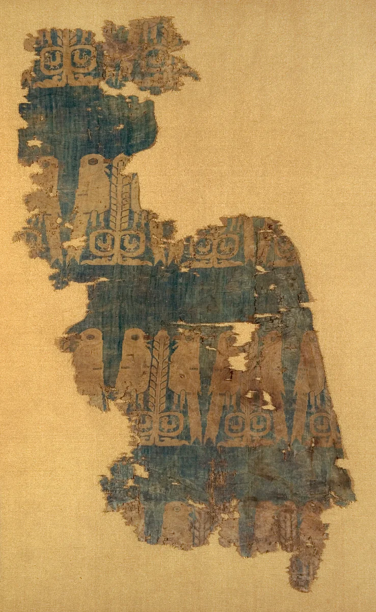 Fragment by Central Asia, textile, 618-907