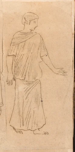 One of the Hesperides by Jacques-Louis David, drawing, 1775-1780