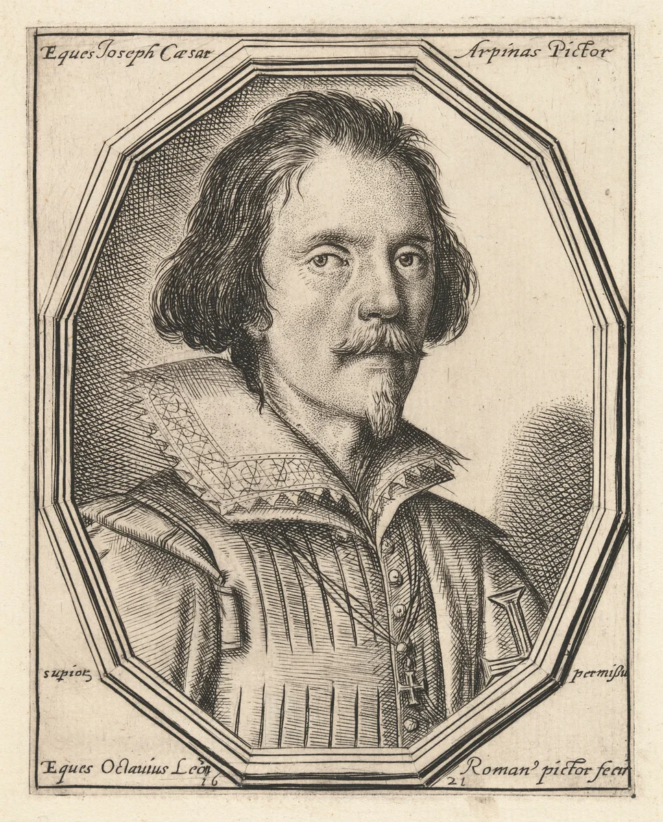 Giuseppe Cesari by Ottavio Leoni, print, 1621