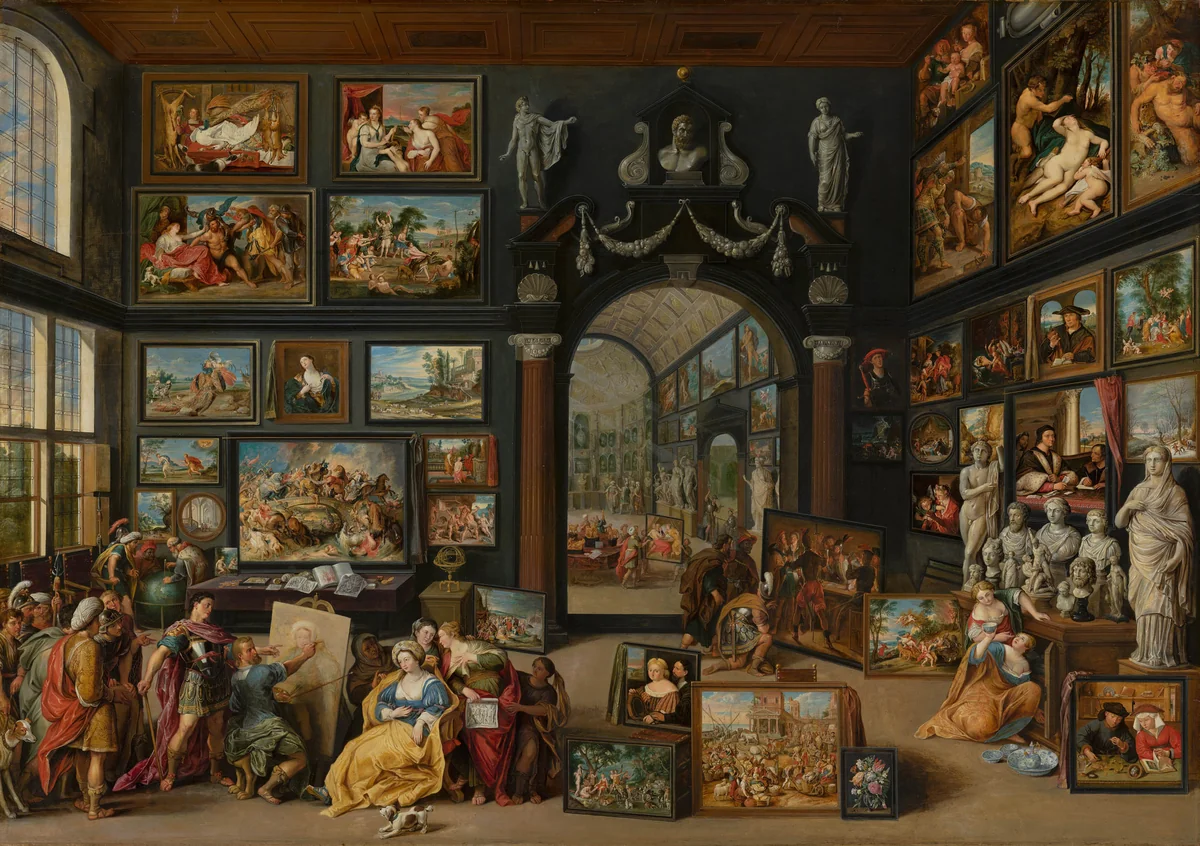 Apelles Painting Campaspe by Willem van Haecht, painting, 1630