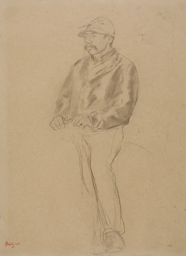 Jockey by Edgar Degas, drawing, 1866-1880