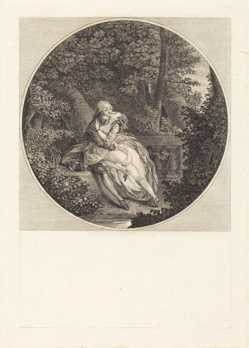 The Green Plot by Nicolas Lavreince, print, 1700-1799