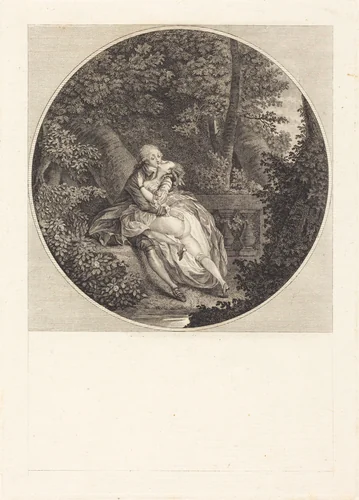 The Green Plot by Nicolas Lavreince, print, 1700-1799