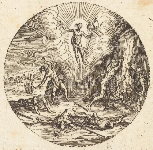 The Resurrection by Jacques Callot, print, 1631