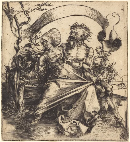 The Ravisher by Albrecht Dürer, print, 1495