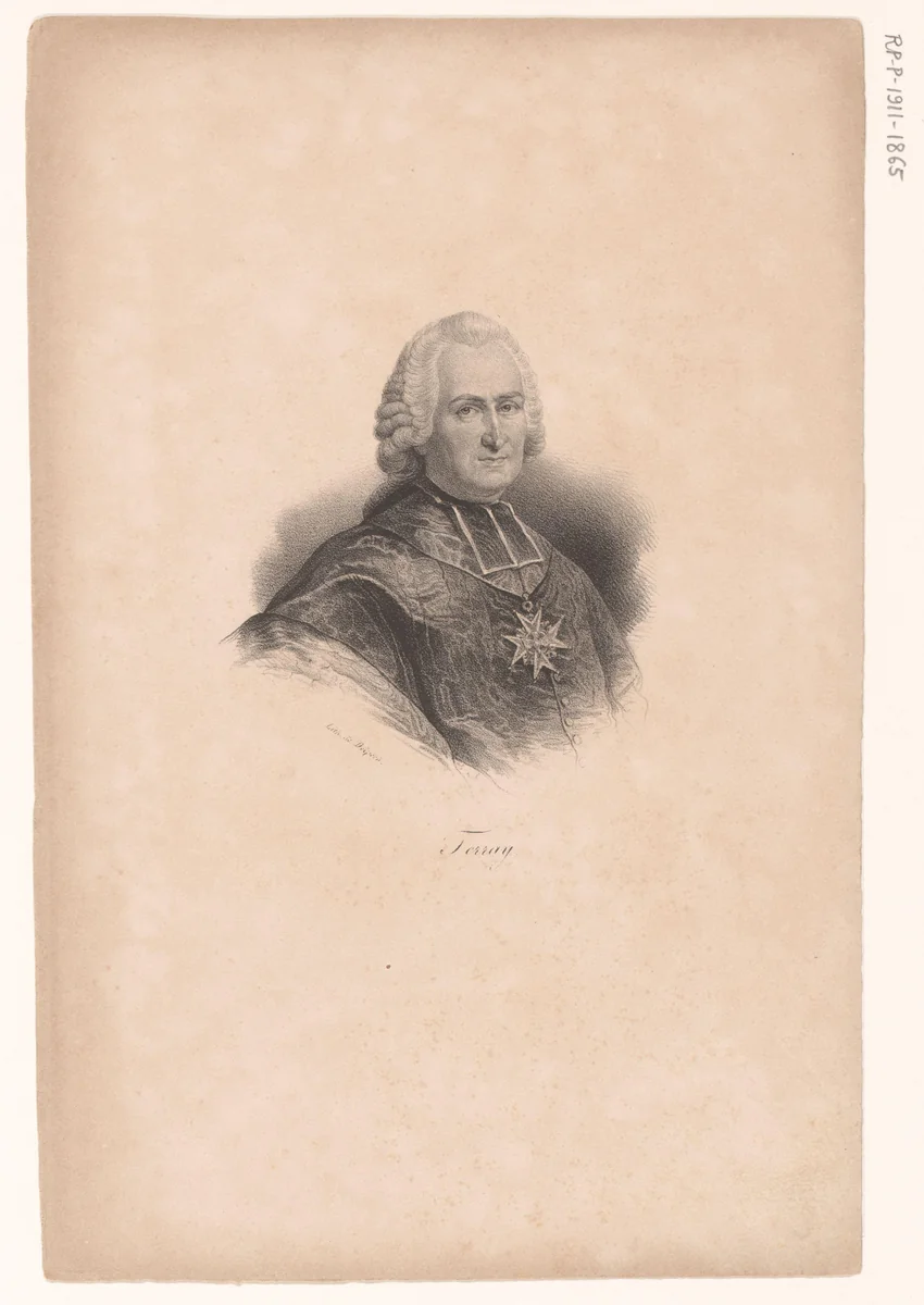 Portret van Joseph Marie Terray by anonymous, print, 1818-1842